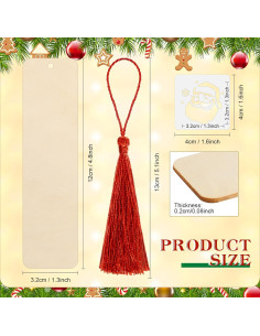 Kit de Marcadores de Madera TaoBary 92 Pcs Navidad DIY 2