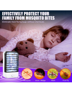 Zapper Eléctrico para Insectos Jahy2Tech A0893US Negro - 4 Unidades 2