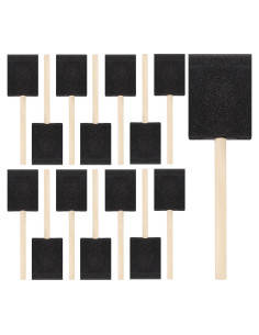 20 Brochas de Espuma para Pintura Phinus 2 Pulgadas Negras