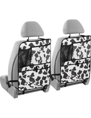 Organizador de Asiento Trasero JIPONI, Estampado Vaca, 63.5x45.7 cm