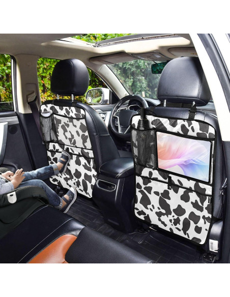 Organizador de Asiento Trasero JIPONI, Estampado Vaca, 63.5x45.7 cm