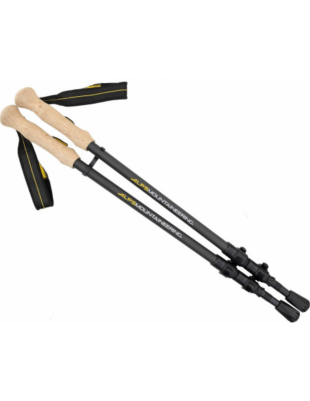Bastones de Senderismo ALPS Alliance, Juego de 2, Negro
