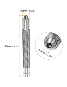 Enrollador de Corona de Reloj uxcell 4mm Acero Inoxidable 2