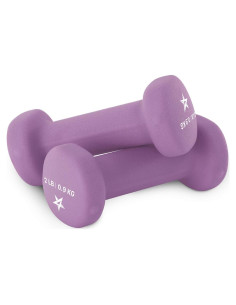 Pesas de Mano Neopreno Yes4All 2 LB - Color Púrpura - Par