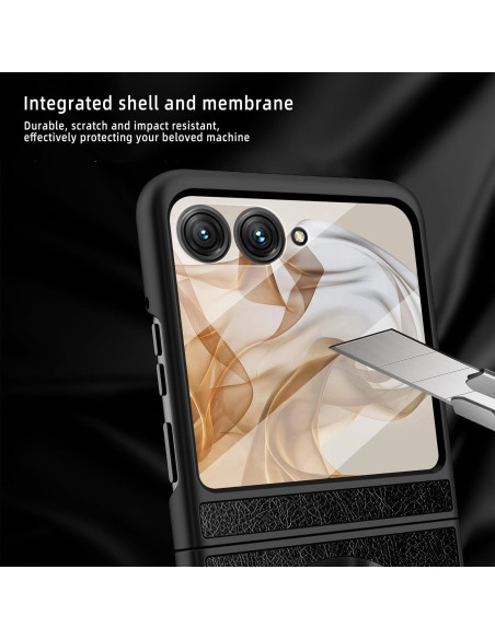 Funda Haeuorey para Motorola Razr 2024 con Soporte y Protector Funda Haeuorey para Motorola Razr 2024 con Soporte y Protector