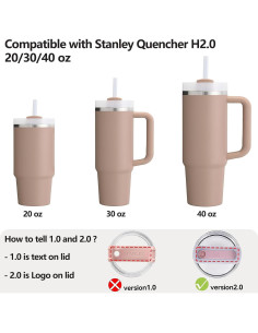 Juego de Tapas de Silicona DUNLAGUE 2 Pack Rosa Almendra 30oz 40oz 2