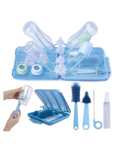 Kit de Limpieza de Botellas de Bebé Mombasics 6 en 1 Portátil
