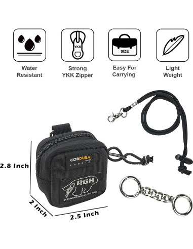 Funda para Auriculares Rough Enough RE8536 Negra con Lanyard