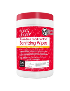 Toallitas Desinfectantes HandyClean 120 Unidades Sin Enjuague