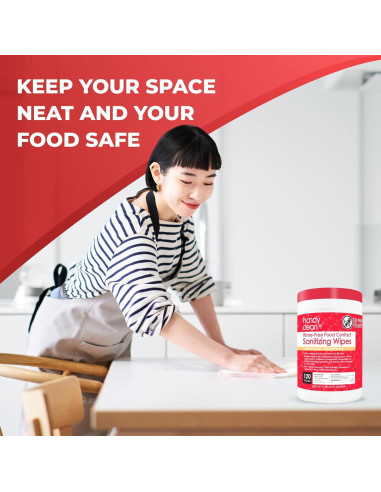 Toallitas Desinfectantes HandyClean 120 Unidades Sin Enjuague