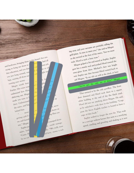 Tiras de Lectura Guiada Heetobcos - 8 Colores para Dislexia Tiras de Lectura Guiada Heetobcos - 8 Colores para Dislexia