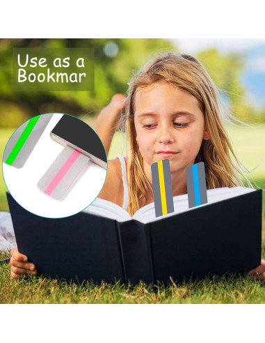 Tiras de Lectura Guiada Heetobcos - 8 Colores para Dislexia