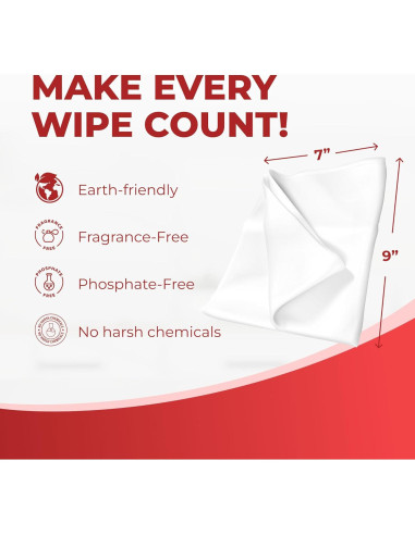 Toallitas Desinfectantes HandyClean 120 Unidades Sin Enjuague