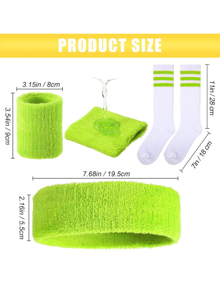 Conjunto de Ejercicio Neón Hillban - 4 Piezas para Mujeres y Hombres