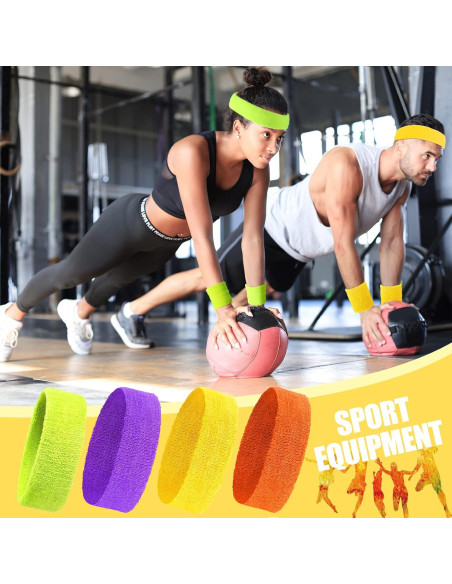 Conjunto de Ejercicio Neón Hillban - 4 Piezas para Mujeres y Hombres