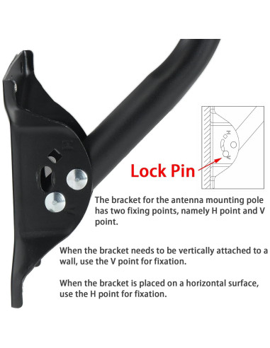 Soporte Universal para Antena PIBIDI UHD-8903 Ajustable 84.5cm