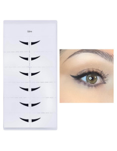 Alas de Delineador de Ojos Nahrin Beauty - 24 Pares Delgado Negro