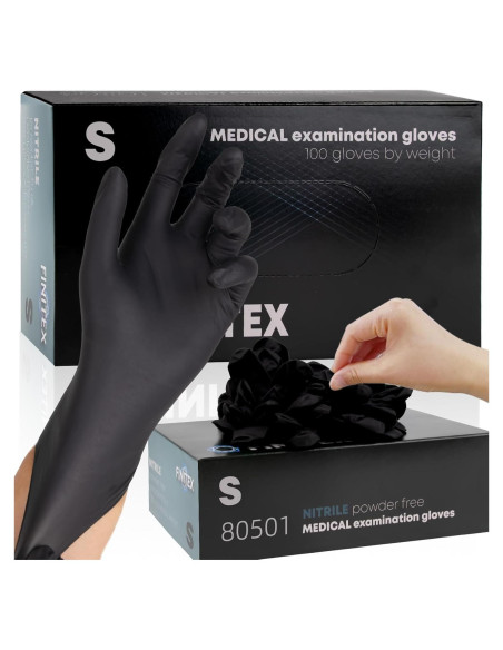 Guantes Desechables Nitrilo FINITEX 100 PCS Pequeño