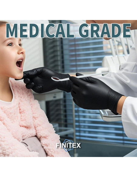 Guantes Desechables Nitrilo FINITEX 100 PCS Pequeño