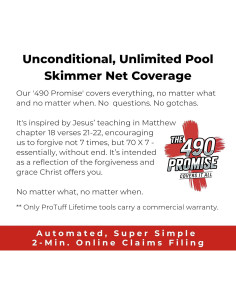 Red Skimmer de Piscina ProTuff 33 cm - 2 Años Garantía 2