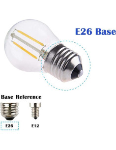 Bombilla LED Globo Regulable Opalray A15 2W 200lm 2700K Paquete de 2 2