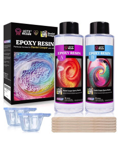 Kit de Resina Epóxica LET'S RESIN 680ml para Manualidades