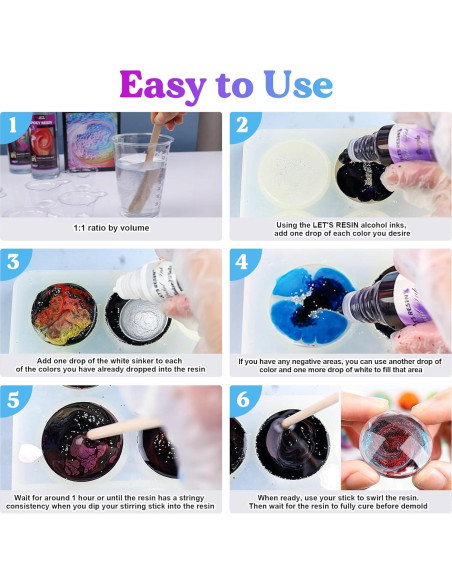 Kit de Resina Epóxica LET'S RESIN 680ml para Manualidades