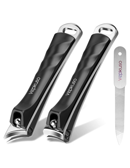 Juego de Cortauñas Profesional Vepkuso - Acero Inoxidable, 9.14cm Juego de Cortauñas Profesional Vepkuso - Acero Inoxidable, 9.14cm