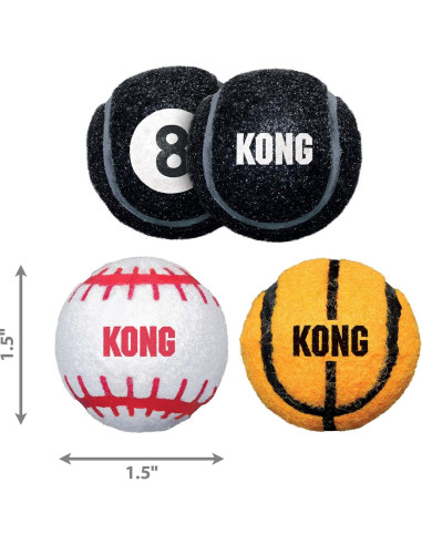 Pelotas Deportivas KONG X-Pequeño 3 Paquete - Resistentes