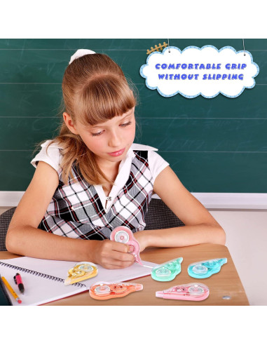 Cinta Correctora Yexiya 12 Pcs 12m x 5mm Color Arcoíris