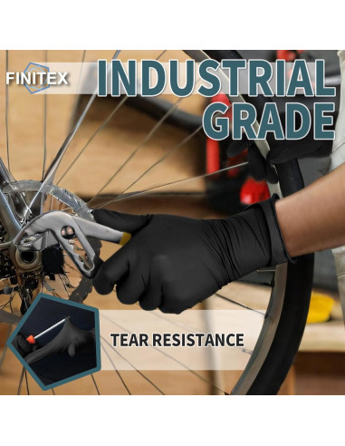 Guantes Desechables Nitrilo FINITEX 100 PCS Pequeño