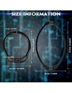 Cerradura de Refrigerador Hestya 3 Piezas 10000 Combinaciones 2