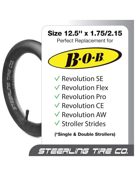 Cámara de Aire Interna 12.5" Steerling Tire Co. Alta Densidad