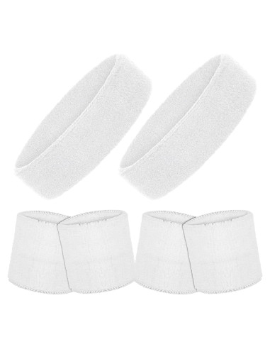 Juego de 6 Bandas para Sudor AOZUO - Cabeza y Muñeca Multi-Deporte