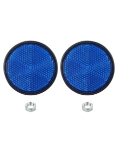 Reflectores Traseros PATIKIL Azul 2 Pcs Seguridad Motocicleta