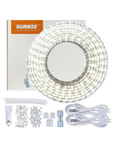 Luces de Cuerda LED SURNIE 15m Impermeables 6000K Blanca