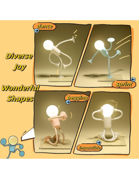 Luz Nocturna Decorativa Nicerice 4 Colores Flexible 43cm