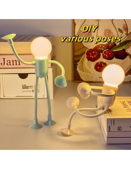 Luz Nocturna Decorativa Nicerice 4 Colores Flexible 43cm