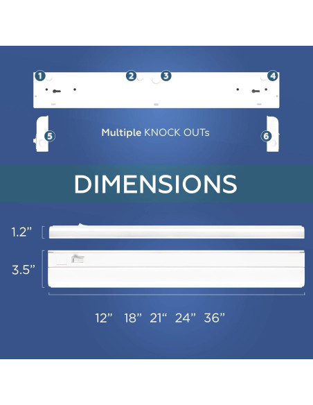 Iluminación LED Regulable HARRRRD 30.48 cm 8W Blanco Cálido