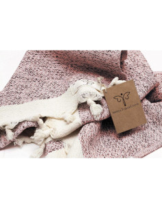 Toallas de Mano Turcas Smyrna Vintage 40x100 cm Rosa Pálido 2