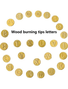 Juego de Letras Mayúsculas para Grabado en Madera Ryoma 2