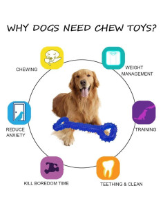 Juguete para Perros LANYUKEJI Hueso 33 cm Resistente TPR 2