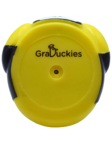 Patito de goma graduación 2025 - Amarillo y Naranja - 8.26 cm