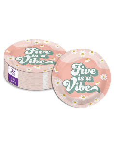 Platos de Fiesta Desechables Birthday Galore - 32 Piezas 9"