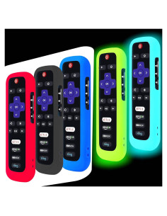 Paquete de 5 fundas de silicona para control remoto Roku