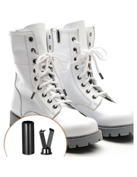 20 Puntas de Cordón de Aleación Lusofie - Negro, Oro, Plata