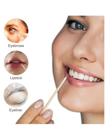 200 Bastones de Algodón de Precisión Egaageoi 10.16 cm