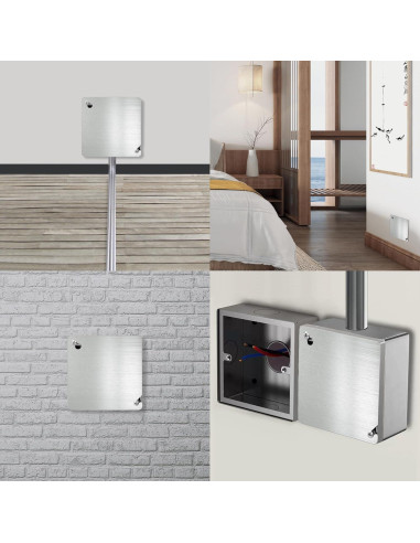 Cubierta de Caja Eléctrica de Metal CHOWZZ 4 Pulgadas - Paquete de 4