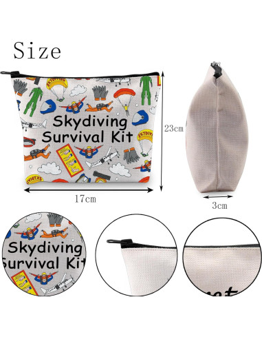 Bolsa Cosmética POFULL para Mujeres 23x17cm Resistente