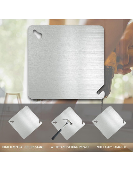 Cubierta de Caja Eléctrica de Metal CHOWZZ 4 Pulgadas - Paquete de 4